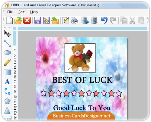 Screenshot of Business Cards Designer Software