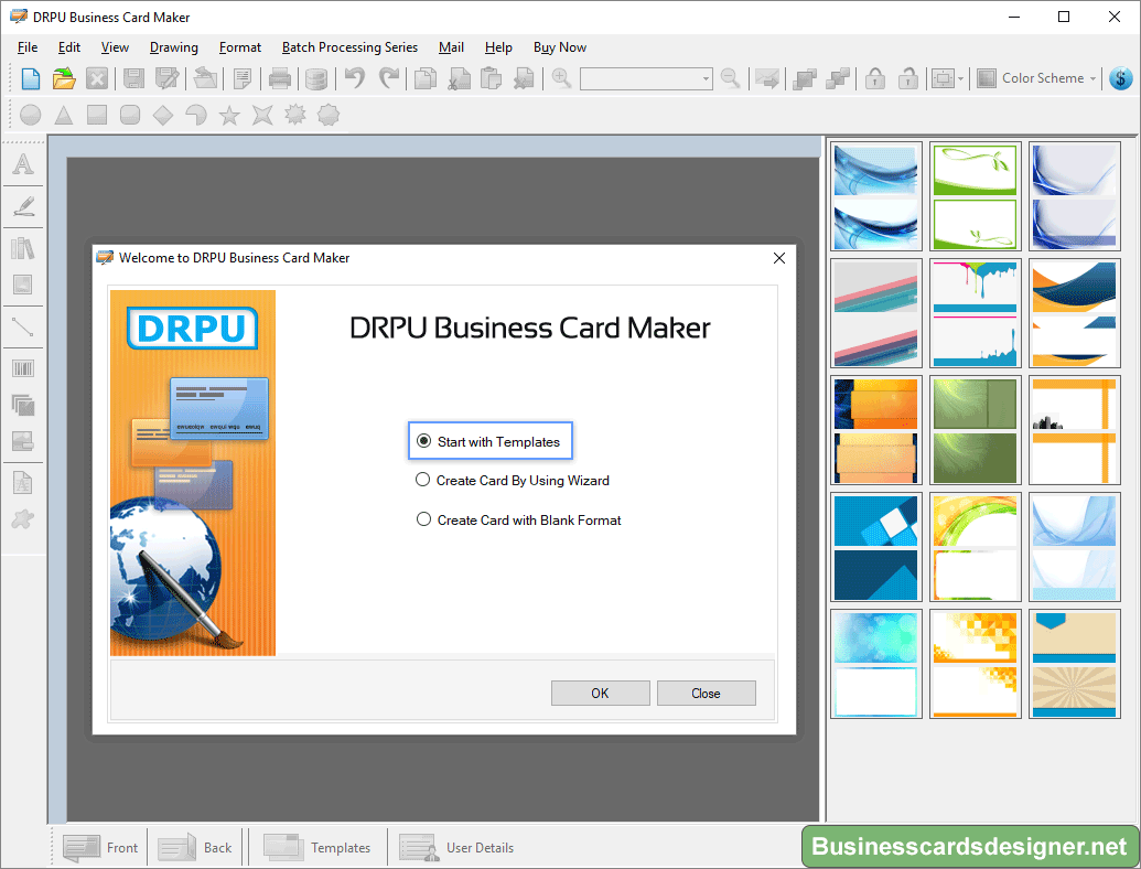 Create Card with Blank Format
