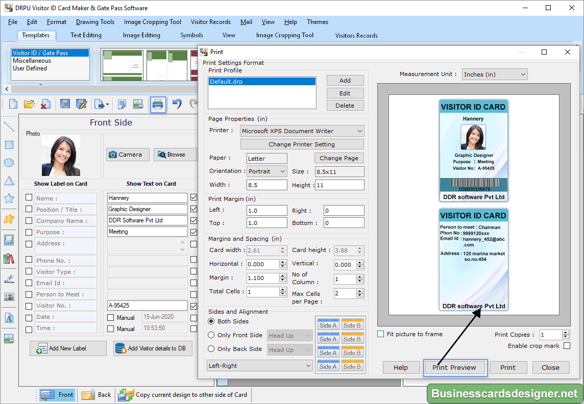 Gate Pass Designer Software