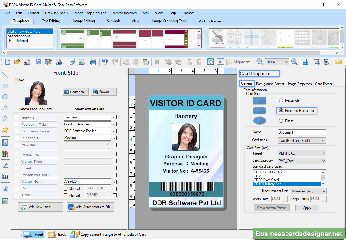 Gate Pass Designer Software 